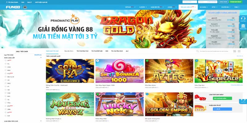 Giới thiệu về sảnh nổ hũ Fun88 Giới thiệu về sảnh nổ hũ Fun88