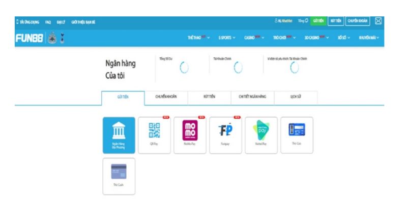 Nạp tiền Fun88 với một vài phương thức phổ biến Nạp tiền Fun88 với một vài phương thức phổ biến